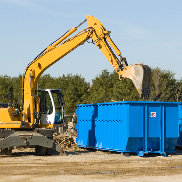 are there any restrictions on where a residential dumpster can be placed in Indian Village Indiana